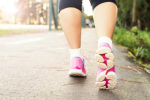 Walking is a simple way to start being active. 