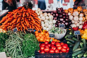 Many vegetables such as carrots, garlic, and brocolli have antioxidants that help fight cancer cells.