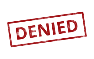denied word in red
