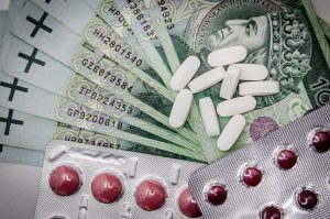 money and medication from health insurance