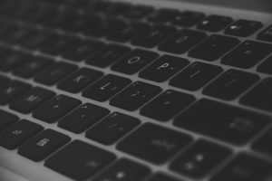 close up of a mac keyboard