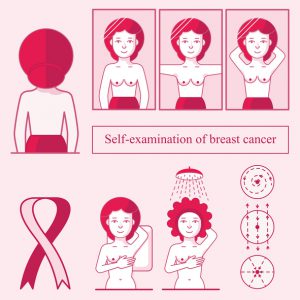 Self-exam breast chart
