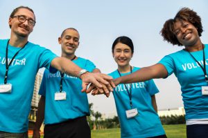 happy volunteers for Make a Difference Day
