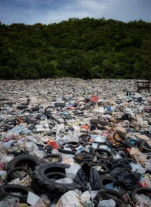 loads of recyclable materials in a landfill