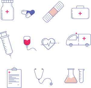 picture of different medical equipments
