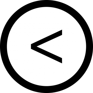 the less than symbol in a black circle.