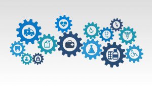 different sized gears with different kinds of insurance in it