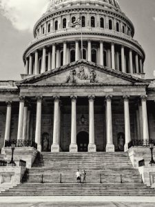 clack and white picture of congress