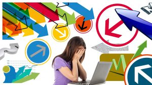 woman with her head in her hands feeling stressed