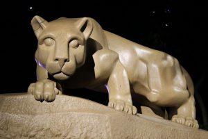 statue of Penn States's nittany lion