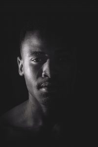 closeup picture of an afircan american man
