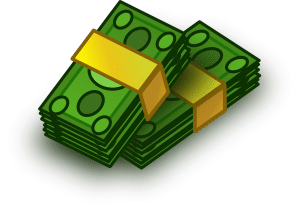 two bundles of money