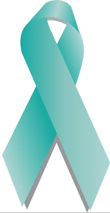 turquoise ribbon