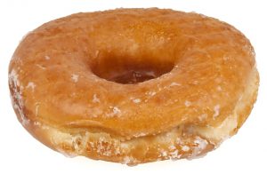 one glazed donut