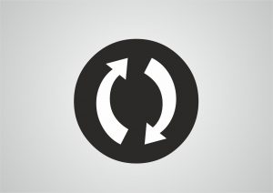 refresh symbol; two arrows going around