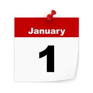 january 1 on a calendar