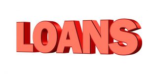 loans written in red and enlarged