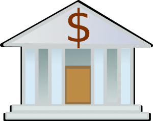 illustration of a bank
