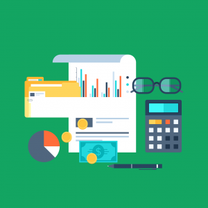 paper with graphs and calculator and files
