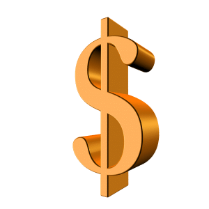 gold money sign