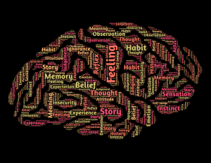brain with words throughout it