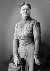 black and white picture of a woman