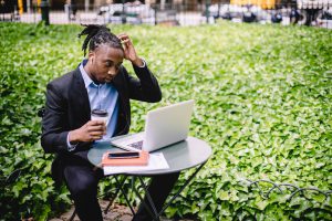 man at computer