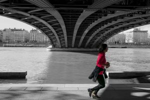 woman jogging