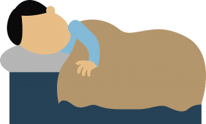 illustration of someone sleeping