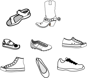different types of shoes