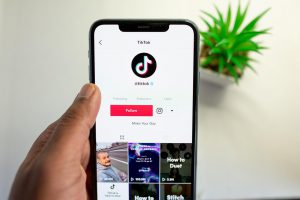 tiktok app on a phone