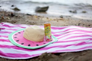 seltzer on the beach