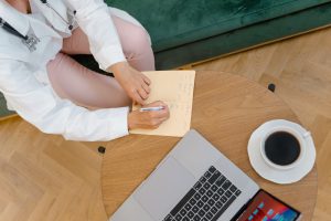 doctor taking notes