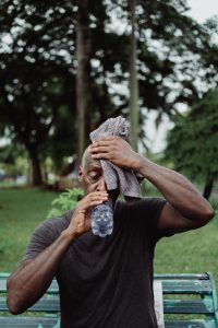 man working out