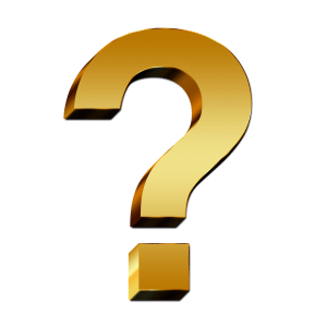 golden question mark