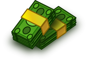 illustration of money bills
