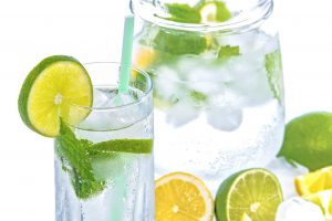 water with lime in it