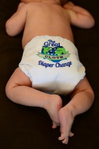 diapered baby