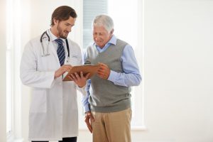 older man with doctor