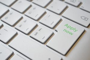 apply now button on a keyboard