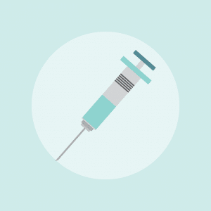 illustration of a vaccine syringe
