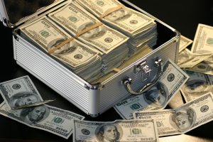 suitcase full of money
