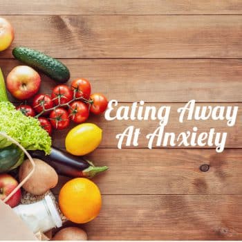 wooden table with fruits and vegetables spilled on it with article title written on the table