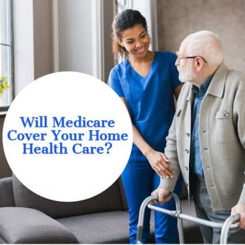picture of a home nurse helping an elderly man with a walker with the article title