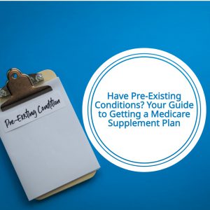 article title and clipboard that says pre-existing conditions on a blue background