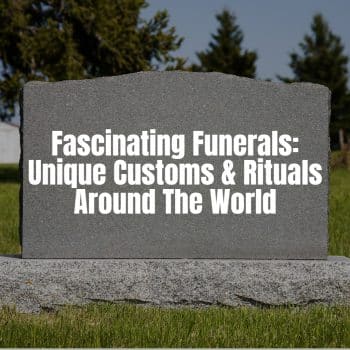 a tombstone in a graveyard with the article title written in it