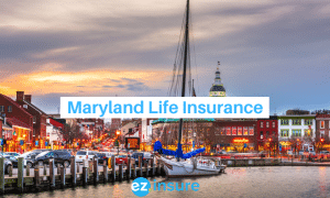 maryland life insurance text overlaying image of annapolis
