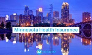 minnesota health insurance text overlaying image of minneapolis