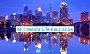 minnesota life insurance text overlaying image of minneapolis