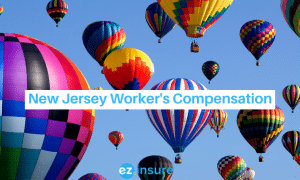 new jersey worker's compensation text overlaying image of new jersey balloon festival